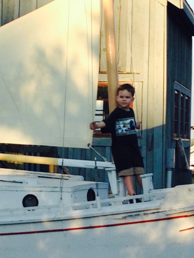 boy with sailboat